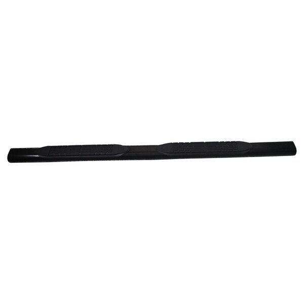 Trailfx TrailFX A1546T; Step Nerf Bar; With Step Pads 4 Inch Oval Straight Powder Coated Black Mild Steel A1546T - main